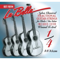 LaBella FG114 Classical Set Classical Fractional Guitar Size 1/4. Strengesett.