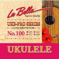 LaBella 100 Acoustic Folk Set Ukulele Pro Concert/Tenor. Strengesett.