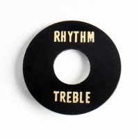 ALLPARTS AP-0663-023 Black Plastic Rhythm/Treble Ring 