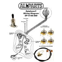 ALLPARTS EP-4148-000 Wiring Kit for Epiphone 