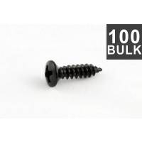 ALLPARTS GS-0001-B03 Bulk Pack of 100 Black Pickguard Screws 