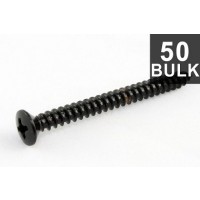 ALLPARTS GS-0005-B03 Bulk Pack of 50 Black Neckplate Screws 