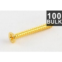 ALLPARTS GS-0008-B02 Bulk Pack of 100 Gold Humbucking Ring Screws 
