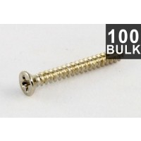 ALLPARTS GS-0008-B05 Bulk Pack of 100 Steel Stainless Humbucking Ring Screws 