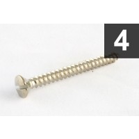 ALLPARTS GS-3006-001 Pack of 4 Nickel Neck Plate Screws 
