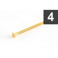 ALLPARTS GS-3312-002 Pack of 4 Gold Soap Bar Pickup Mounting Screws 