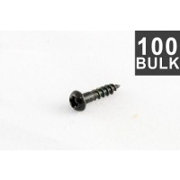 ALLPARTS GS-3376-B03 Bulk Pack of 100 Black Small Tuner Screws 