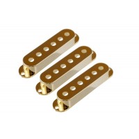 ALLPARTS PC-0406-002 Set of 3 Gold Pickup Covers for Stratocaster 