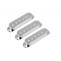 ALLPARTS PC-0406-010 Set of 3 Chrome Pickup Covers for Stratocaster 