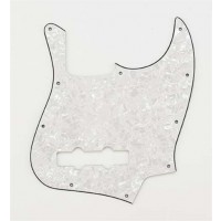 ALLPARTS PG-0755-055 White Pearloid Pickguard for Jazz Bass 