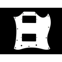 ALLPARTS PG-9803-035 Large White Pickguard for Gibson SG 
