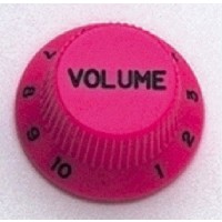 ALLPARTS PK-0154-030 Set of 2 Pink Volume Knobs 
