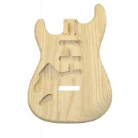 ALLPARTS SBAO-L Left Handed Ash Replacement Body for Stratocaster 