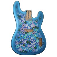 ALLPARTS TBBF-BF Blue Flower Finished Replacement Body for Telecaster Bass 