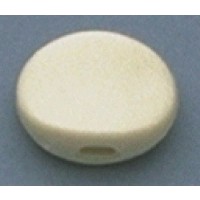 ALLPARTS TK-7710-025 Plastic Oval Buttons White 