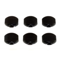 ALLPARTS TK-7728-0E0 Schaller Style Small Ebony Button Set for Gotoh 