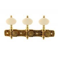 ALLPARTS TK-7953-002 Gotoh Gold Classical Tuner Set with Simulated Ivory 