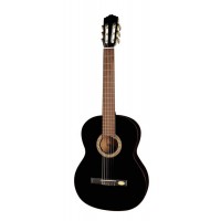 Salvador Cortez CC-22-BK Solid Top Artist Series classic guitar, solid cedar top, sapele back and sides, black