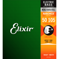 Elixir 14102 Nanoweb Nickel Plated Steel Bass Strings