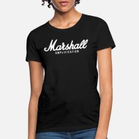 Marshall TSAMP01-F-BK-M T-Shirt - Dame - Medium