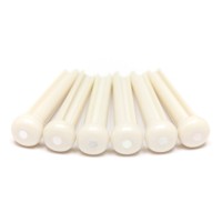 Graph Tech PP-1142-00 TUSQ Traditional Style Bridge Pins 2mm White / Mother-Of-Pearl Dot (6 Pcs)