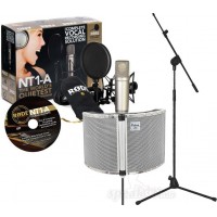 Røde Mikrofoner Studio Røde NT USB Bundle mstøyskjerm og stativ Røde