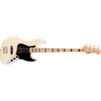 Squier Affinity Series Active Jazz Bass, Maple Fingerboard, Black Pickguard, Olympic White