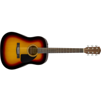 Fender CD-60 Dreadnought V3 w/Case, Walnut Fingerboard, Sunburst