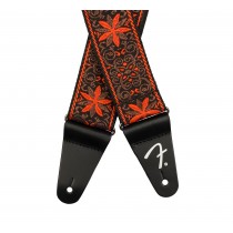 Fender Pasadena Woven Straps - Vevd gitarreim - Orange Wallflower