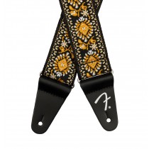 Fender Pasadena Woven Straps - Vevd gitarreim - Yellow Lotus