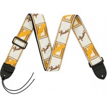 Fender 2" Monogrammed Straps - White/Brown/Yellow - Gitarreim
