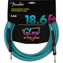 Fender Professional Series Glow In The Dark Cables - Blue
