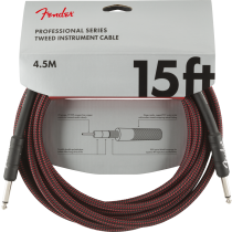 Fender Professional Series Instrument Cable - 4,5m - Red Tweed
