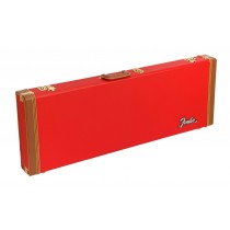 Fender Classic Series Wood Case - Strat/Tele, Fiesta Red