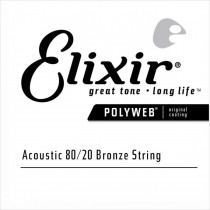 Elixir 13153 Polyweb Acoustic 80/20 Bronze - Wound single string .053