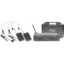 STAGG SUW 50 HH FH EU 2 x Headmic trådløssett med en mottaker