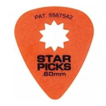 Everly Star Picks - Orange 0.60mm - 12-pack