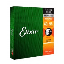 ELIXIR 14002 NANOWEB BASS Super Light -String Sets. 40-95. Strenger til Elektrisk bass.