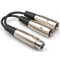 Hosa YXM-121 - Y-kabel 1x XLR hun til 2x XLR han