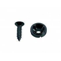 Boston SH-3-B string retainer. button model. with screw. diameter 10mm. height 5mm. Black