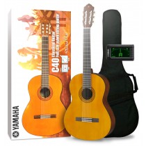 Yamaha C40 II Standard Pack - Klassisk gitarpakke med trekk og tuner