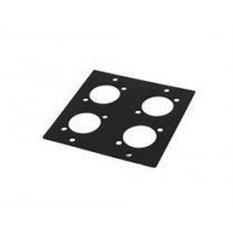 Showtechnic Module 2U - 4x D-type connectors 88x88mm