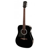 Richwood RD-12L-BK Artist Series venstrehendt stålstrengsgitar