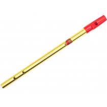 Generation 3 hole D Brass Flageolet Tin Whistle / Tabor Pipe - 3-hulls messingfløyte i D