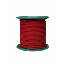 Boston VCC-18R-RD cloth covered wire, rød, pris pr. halvmeter 