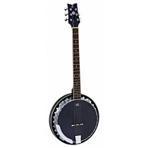 Ortega OBJE350/6-SBK 6-str. Guitar-Banjo med mik, med bag