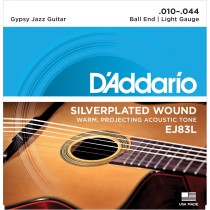 D'Addario Fretted EJ83L 010 - 044 (Gypsy Jazz) Ball