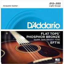 D'addario EFT16 - .012 Flat Tops  for ak.gitar