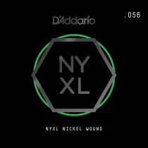 D'Addario Fretted NYNW056 Løs omspunnet NYXL streng til el.gitar .056