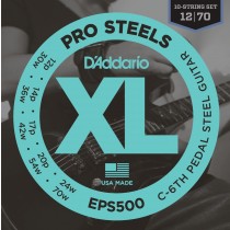 D'Addario EPS500 ProSteels, Pedal Steel Strings. for C6-stemt Pedal Steel Guitar.